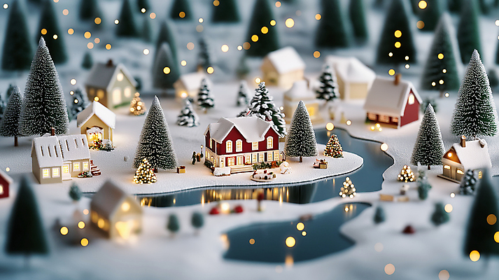 JPG 편집이미지 호수 설경 야경 주택 사람없음 빛 강 마을 고요 미니어처 눈 소나무 숲속 보케 쌓인눈 눈덮임 편집실사 AI포토 AI콘텐츠 자연요소 나무 컨셉 겨울 날씨 풍경 건물 모형 야간 숲 CG 파일형식 풍경_경치