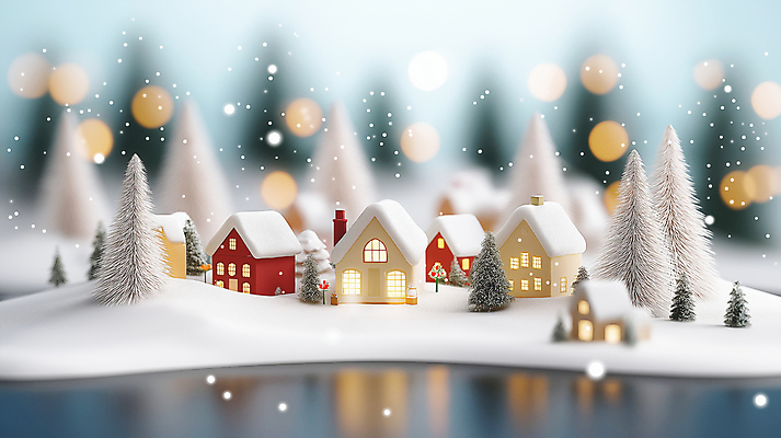 JPG 편집이미지 호수 설경 산 주택 사람없음 빛 마을 고요 미니어처 눈 소나무 야간 보케 쌓인눈 눈내림 눈덮임 편집실사 AI포토 AI콘텐츠 자연요소 나무 컨셉 겨울 날씨 눈_날씨 풍경 건물 모형 CG 파일형식