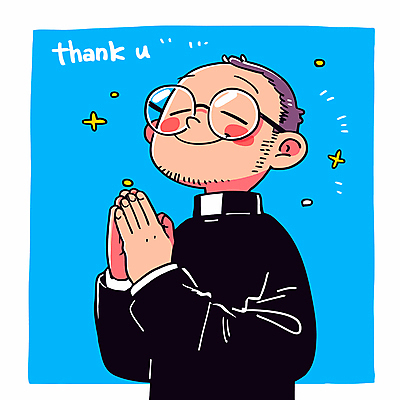 남자 중년 일러스트 한명 상반신 파란색 천주교 기도 감사 손모으기 신부복 신부님 중년남자한명만 안경낌 일러캐릭터 AI파일 캐릭터 1 감정 종교 안경 컬러 사람 손짓 성인 남자한명만 중년남자만 파일형식 벡터