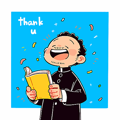 남자 일러스트 한명 웃음 들기 상반신 성인 파란색 성경 천주교 감사 꽃가루 신부복 신부님 성인남자한명만 일러캐릭터 AI파일 캐릭터 1 감정 종교 컬러 종교용품 모션 표정 사람 가루 남자한명만 성인남자만 파일형식 벡터