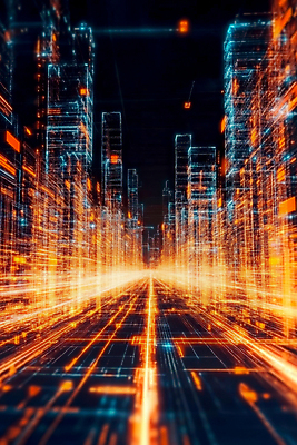 JPG 편집이미지 백그라운드 미래 사람없음 건물 디지털 네트워크 사이버 홀로그램 가상현실 이미지편집 편집실사 AI컴퓨터그래픽 AI콘텐츠 건축물 컨셉 CG 파일형식