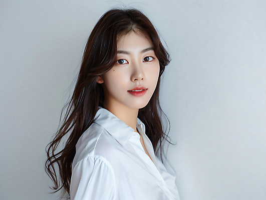 JPG 편집이미지 여자 셔츠 한명 미소 성인 인터뷰 프로필 의료성형뷰티 성인여자한명만 편집실사 AI인물포토 AI콘텐츠 1 상의 표정 사람 CG 여자한명만 성인여자만 파일형식 AI포토