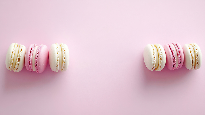 JPG 편집이미지 분홍색 사람없음 마카롱 카피스페이스 편집실사 AI포토 AI콘텐츠 컬러 디저트 공백 CG 파일형식