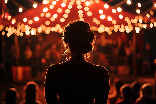 JPG 편집이미지 여자 남자 그림자 여러명 성인 빨간색 빛 축제 공연 무대 화려 군중 야간 서커스 즐거움 보케 알전구 성인만 편집실사 AI인물포토 AI콘텐츠 자연요소 감정 컬러 다수 컨셉 전구 사람 이벤트 CG 파일형식 AI포토