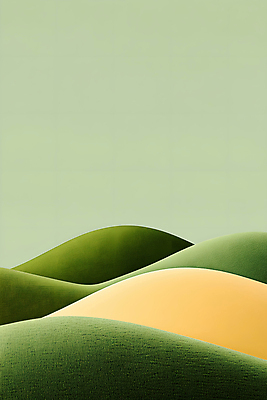 JPG 백그라운드 곡선 일러스트 추상 사람없음 초록색 언덕 국내일러스트 AI일러스트 AI콘텐츠 선 컬러 무늬 파일형식