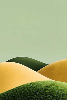 JPG 백그라운드 곡선 일러스트 추상 사람없음 초록색 언덕 국내일러스트 AI일러스트 AI콘텐츠 선 컬러 무늬 파일형식