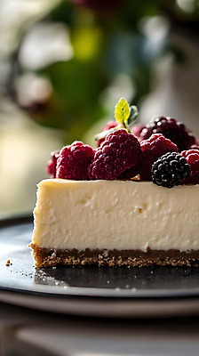 JPG 편집이미지 접시 잎 디저트 사람없음 빛 산딸기 이미지 치즈케이크 편집실사 AI포토 AI콘텐츠 식물 식기 음식 과일 케이크 CG 파일형식