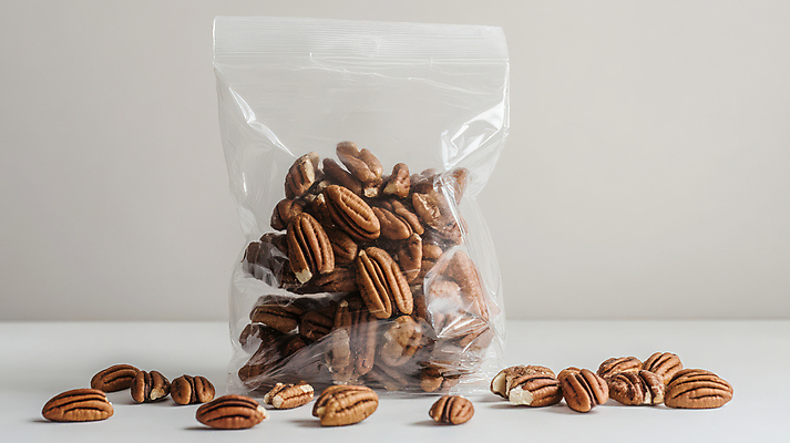 JPG 편집이미지 포장 사람없음 피칸 지퍼백 편집실사 AI포토 AI콘텐츠 견과류 CG 패키지 파일형식