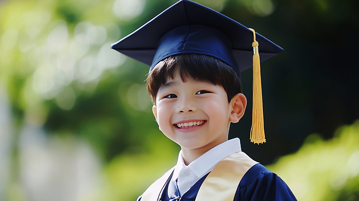 JPG 나무 편집이미지 남자 어린이 학사모 졸업식 한명 미소 소년 유치원 졸업가운 의료성형뷰티 소년한명만 편집실사 AI인물포토 AI콘텐츠 식물 모자_잡화 1 교육 졸업 표정 사람 가운 CG 남자한명만 소년만 파일형식 AI포토