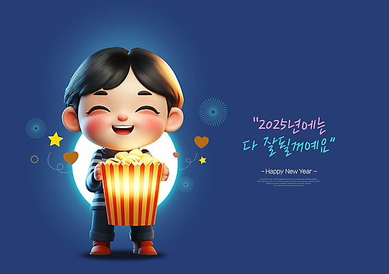 전신 PSD 편집이미지 남자 별 어린이 새해 한명 미소 들기 소년 빛 3D 하트 인사 남색 팝콘 해피뉴이어 소년한명만 2025년 을사년 편집3D 자연요소 모양 1 컬러 모션 표정 사람 새해인사 예절 연도 디지털합성 남자한명만 소년만 파일형식