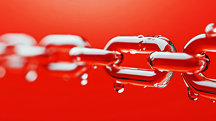 JPG 편집이미지 사람없음 빨간색 물방울 쇠사슬 연결고리 편집실사 AI포토 AI콘텐츠 컬러 CG 파일형식