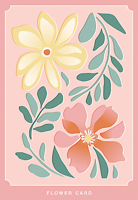 꽃 분홍색 잎 꽃무늬 일러스트 프레임 사람없음 엽서 판화 국내일러스트 AI파일 카드프레임 식물 컬러 무늬 미술 편지 파일형식 벡터