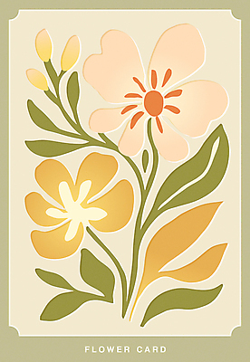 꽃 잎 꽃무늬 일러스트 프레임 사람없음 연두색 엽서 판화 국내일러스트 AI파일 카드프레임 식물 무늬 미술 초록색 편지 파일형식 벡터