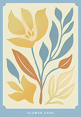 꽃 잎 꽃무늬 일러스트 프레임 사람없음 파란색 엽서 판화 국내일러스트 AI파일 카드프레임 식물 컬러 무늬 미술 편지 파일형식 벡터