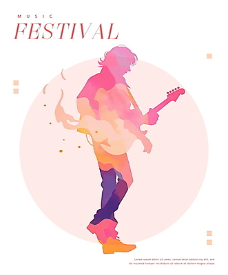 전신 PSD 남자 포스터 분홍색 연주 일러스트 불꽃 한명 성인 걷기 콘서트 음악가 무대 기타 성인남자한명만 국내일러스트 직업 1 음악 컬러 모션 불 현악기 사람 공연 남자한명만 성인남자만 파일형식