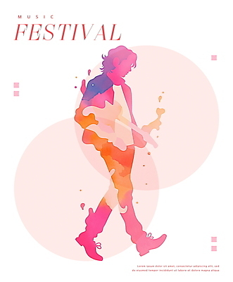 전신 PSD 남자 포스터 분홍색 연주 일러스트 불꽃 한명 성인 걷기 콘서트 음악가 무대 기타 성인남자한명만 국내일러스트 직업 1 음악 컬러 모션 불 현악기 사람 공연 남자한명만 성인남자만 파일형식