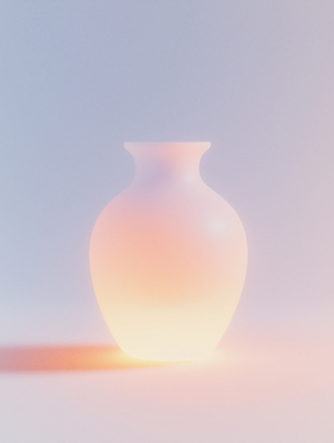 JPG 전통 예술 일러스트 조명 그림자 사람없음 빛 도자기 도자기공예 파스텔톤 국내일러스트 AI일러스트 AI콘텐츠 컬러 공예 파일형식