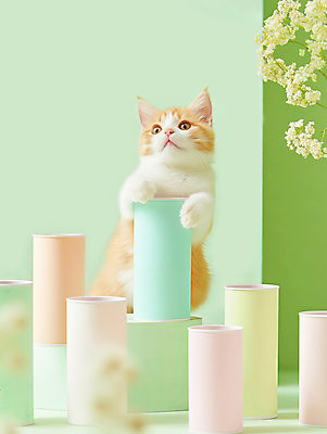 JPG 전신 편집이미지 한마리 꽃 음식 사람없음 귀여움 잡기 원기둥 에메랄드색 목업 반려묘 편집실사 AI포토 AI콘텐츠 식물 1 컬러 컨셉 모션 반려동물 고양이 원형 CG 파일형식