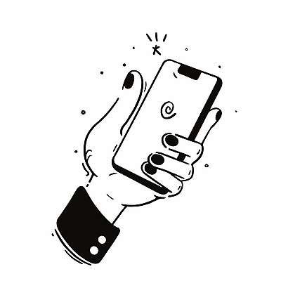 문양 손 일러스트 들기 신체부위 스마트폰 디지털 잡기 국내일러스트 AI파일 모션 사람 핸드폰 스마트기기 파일형식 벡터