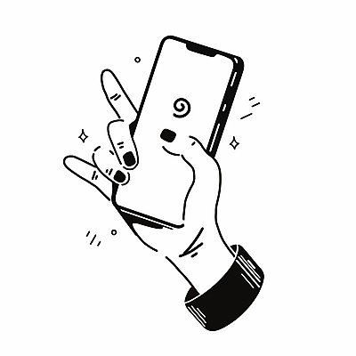 문양 손 일러스트 들기 신체부위 스마트폰 디지털 잡기 로큰롤 국내일러스트 AI파일 음악 모션 사람 핸드폰 스마트기기 파일형식 벡터