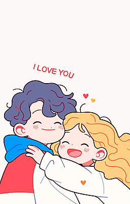 커플 여자 남자 행복 일러스트 포옹 사랑 웃음 상반신 성인 두명 하트 성인만 국내일러스트 AI파일 모양 감정 관계 안기 표정 사람 파일형식 벡터