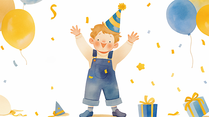 JPG 전신 남자 행복 어린이 일러스트 한명 웃음 소년 파란색 선물상자 노란색 파티 기쁨 만세 고깔모자 꽃가루 생일축하 풍선 소년한명만 국내일러스트 AI일러스트 AI콘텐츠 모자_잡화 1 감정 컬러 모션 표정 선물 사람 이벤트 상자 축하 생일 가루 남자한명만 소년만 파일형식