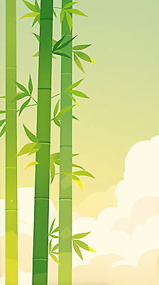 JPG 구름 일러스트 자연 하늘 사람없음 초록색 평화 대나무 국내일러스트 AI일러스트 AI콘텐츠 자연요소 나무 컬러 컨셉 생태계 파일형식