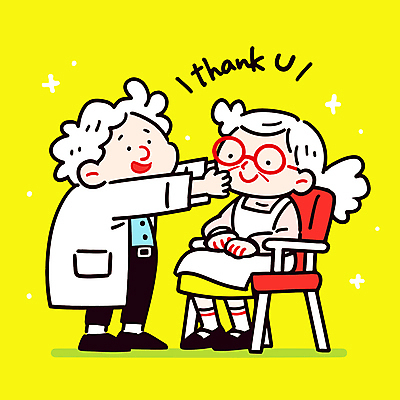 전신 여자 노년 남자 안경 할머니 일러스트 앉기 성인 두명 노란색 의사 봉사 복지 감사 요양 간병인 국내일러스트 AI파일 직업 잡화 감정 컬러 모션 사람 의료진 도움 간호 사회이슈 파일형식 벡터