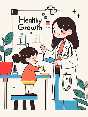 여자 종이 어린이 일러스트 청진기 건강 병원 미소 들기 소녀 성인 두명 펜 진료 환자 의사 책상 상담 성장클리닉 여자만 국내일러스트 AI파일 가구 의학 의료기기 모션 표정 사람 필기구 의료진 클리닉 파일형식 벡터
