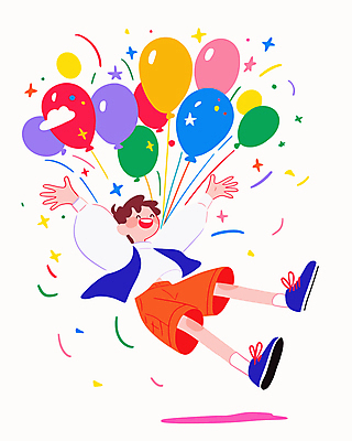 전신 남자 행복 어린이 일러스트 기념 한명 웃음 들기 소년 컬러풀 파티 기쁨 축하 꽃가루 풍선 소년한명만 국내일러스트 AI파일 1 감정 컬러 컨셉 모션 표정 사람 이벤트 가루 남자한명만 소년만 파일형식 벡터