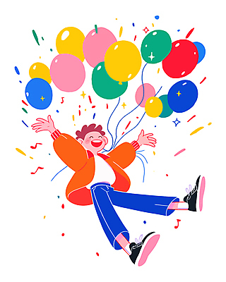 전신 남자 행복 어린이 일러스트 기념 한명 웃음 들기 소년 컬러풀 파티 기쁨 축하 꽃가루 풍선 소년한명만 국내일러스트 AI파일 1 감정 컬러 컨셉 모션 표정 사람 이벤트 가루 남자한명만 소년만 파일형식 벡터