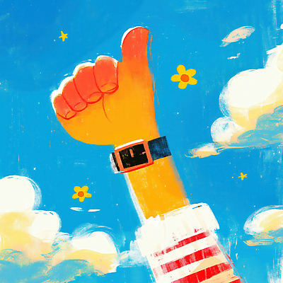 JPG 구름 손 꽃 일러스트 하늘 신체부위 파란색 최고 손목시계 국내일러스트 AI일러스트 AI콘텐츠 자연요소 식물 시계 컬러 장신구 사람 파일형식