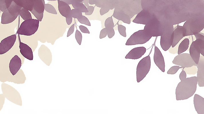 JPG 잎 일러스트 나뭇잎 수채화 사람없음 보라색 카피스페이스 보테니컬아트 국내일러스트 AI일러스트 AI콘텐츠 식물 컬러 공백 파일형식