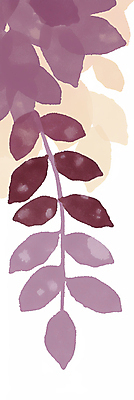 JPG 잎 일러스트 나뭇잎 수채화 사람없음 보라색 보테니컬아트 국내일러스트 AI일러스트 AI콘텐츠 식물 컬러 파일형식