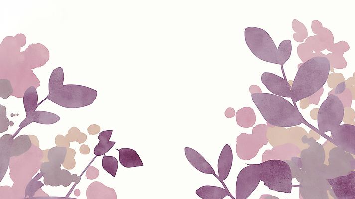 JPG 잎 일러스트 나뭇잎 수채화 사람없음 보라색 카피스페이스 보테니컬아트 국내일러스트 AI일러스트 AI콘텐츠 식물 컬러 공백 파일형식