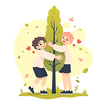 전신 남자 어린이 나비 일러스트 안기 나뭇잎 소년 잔디 두명 초록색 하트 에코 친환경 소년만 국내일러스트 AI파일 모양 식물 컬러 곤충 잎 모션 사람 환경 남자만 어린이만 파일형식 벡터