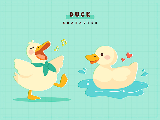 스티커 음표 일러스트 노래 그림자 사람없음 물 귀여움 스카프 수영 하트 튀는물 오리캐릭터 민트색 일러캐릭터 AI파일 자연요소 모양 캐릭터 기호 음악 컬러 동물캐릭터 컨셉 오리 목도리 수상스포츠 액체표현 스플래쉬 파일형식 벡터
