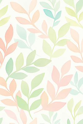 JPG 분홍색 일러스트 수채화 사람없음 패턴백그라운드 풀 청록색 그라데이션 국내일러스트 AI일러스트 AI콘텐츠 식물 컬러 백그라운드 패턴 파일형식