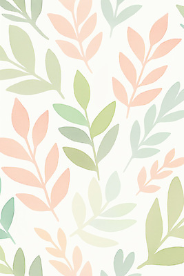 JPG 분홍색 일러스트 수채화 사람없음 패턴백그라운드 풀 청록색 그라데이션 국내일러스트 AI일러스트 AI콘텐츠 식물 컬러 백그라운드 패턴 파일형식