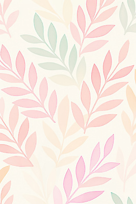 JPG 분홍색 일러스트 수채화 사람없음 패턴백그라운드 풀 청록색 그라데이션 국내일러스트 AI일러스트 AI콘텐츠 식물 컬러 백그라운드 패턴 파일형식