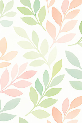 JPG 분홍색 일러스트 수채화 사람없음 패턴백그라운드 풀 청록색 그라데이션 국내일러스트 AI일러스트 AI콘텐츠 식물 컬러 백그라운드 패턴 파일형식