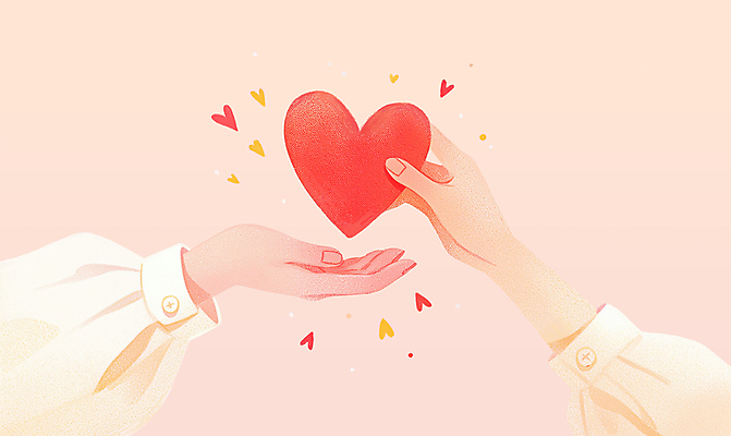 PSD 손 분홍색 일러스트 사랑 신체부위 하트 주기 감성 획득 국내일러스트 모양 감정 컬러 컨셉 모션 사람 파일형식