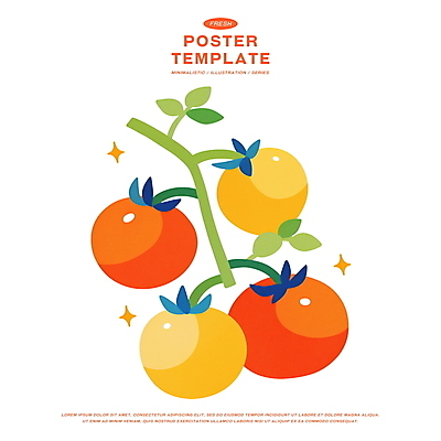 PSD 토마토 일러스트 사람없음 빨간색 여름 반짝임 농작물 신선 국내일러스트 계절 컬러 농업 채소 모션 파일형식