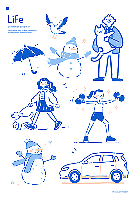 전신 모자 여자 남자 가방 일러스트 우산 안기 자동차 눈사람 조류 들기 성인 라이프 세명 파란색 반짝임 귀여움 목도리 고양이 산책 아령 강아지 손그림 목줄 성인만 국내일러스트 AI파일 동물 잡화 육상교통 컬러 컨셉 포유류 모션 휴식 사람 생활 반려동물 개 파일형식 벡터 반려용품