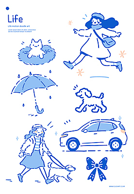 전신 모자 여자 리본 가방 일러스트 우산 자동차 성인 두명 라이프 파란색 귀여움 목도리 고양이 산책 잡기 비 강아지 손그림 목줄 성인여자만 국내일러스트 AI파일 자연요소 잡화 육상교통 컬러 컨셉 포유류 모션 날씨 휴식 사람 생활 반려동물 개 여자만 성인만 파일형식 벡터 반려용품