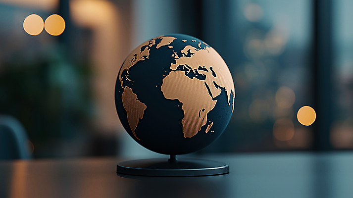 JPG 편집이미지 사람없음 글로벌 지구본 책상 보케 비전 편집실사 AI컴퓨터그래픽 AI콘텐츠 가구 CG 파일형식