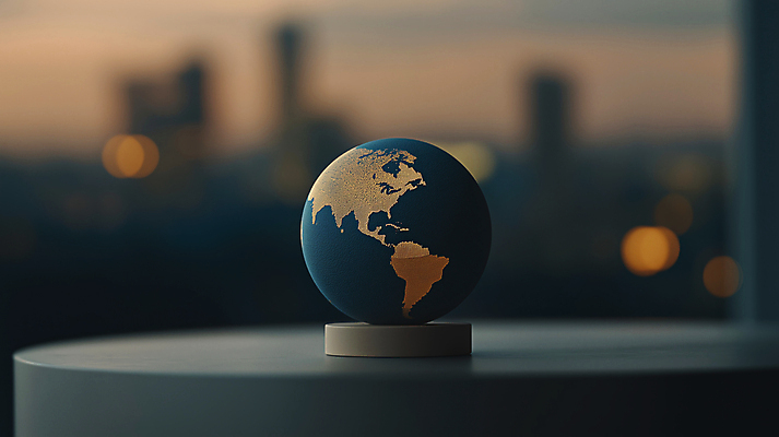 JPG 편집이미지 사람없음 글로벌 지구본 책상 보케 비전 편집실사 AI컴퓨터그래픽 AI콘텐츠 가구 CG 파일형식