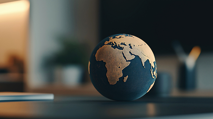 JPG 편집이미지 사람없음 글로벌 지구본 책상 보케 비전 편집실사 AI컴퓨터그래픽 AI콘텐츠 가구 CG 파일형식