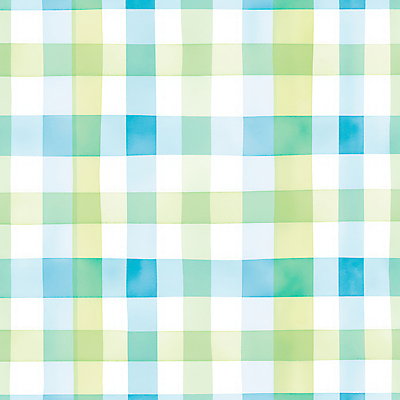 JPG 하늘색 백그라운드 패턴 일러스트 사람없음 연두색 빈티지 체크무늬 화사함 국내일러스트 AI일러스트 AI콘텐츠 컨셉 무늬 초록색 파란색 파일형식