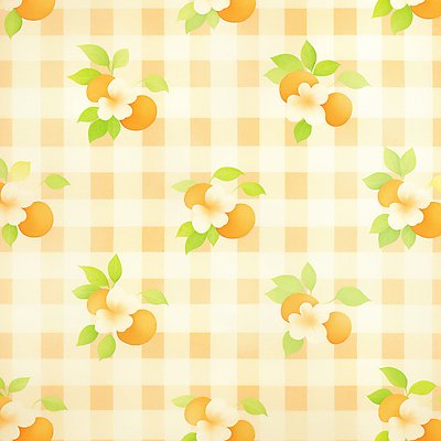 JPG 백그라운드 꽃무늬 패턴 일러스트 따뜻함 사람없음 노란색 봄 빈티지 체크무늬 화사함 국내일러스트 AI일러스트 AI콘텐츠 계절 꽃 컬러 컨셉 무늬 파일형식